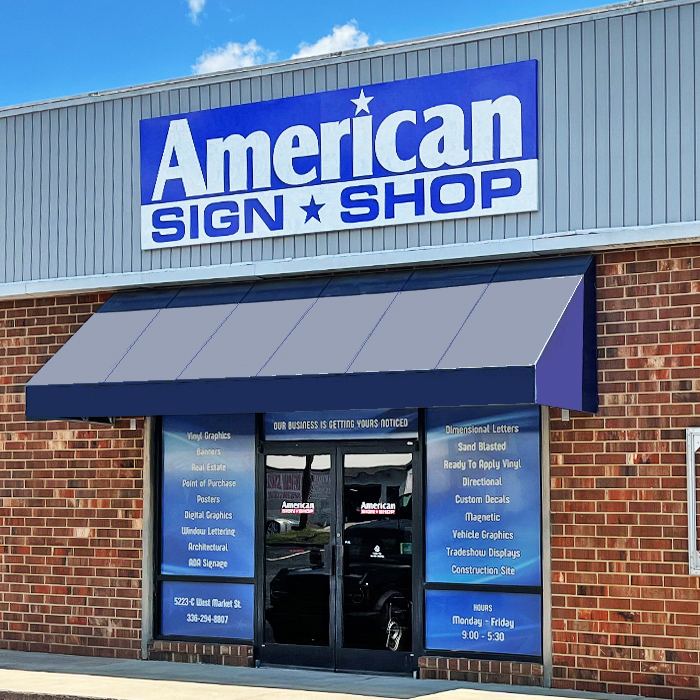American Sign Shop Front